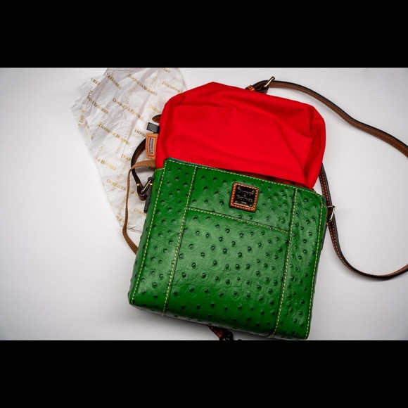 NWOT Dooney & Bourke Ostrich Lexington Crossbody Shoulder Bag - Picture 4 of 5